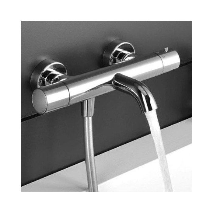 Thermostatic bath / shower faucet ALPI Blue, chromed / white / black / nikel