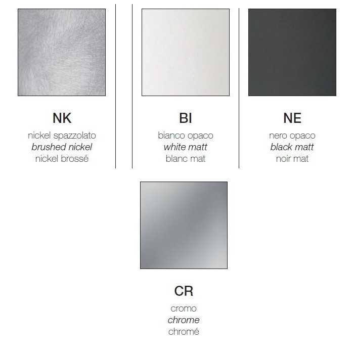 Термостатический смеситель для ванны / душа ALPI Blue, хромированный / белый / черный / никель