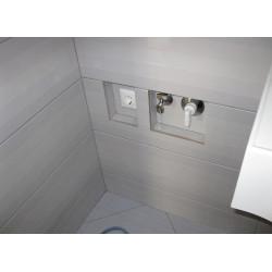 Siphons for washing machine VIEGA subnet, chrome plated