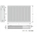 Uzlāde radiatora apakšā KERMI FTV 22 x 500 x 800