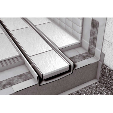 Shower gutter corner grilles TECEdrainline, Plate