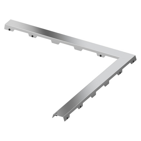 Dušas notekcauruļu stūra restes TECEdrainline, Steel II