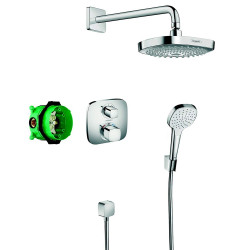 Pirmssienas termostata dušas komplekts HANSGROHE Croma Select E 180, 27294000