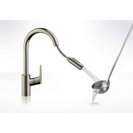 Kitchen (sink) faucet with retractable beak HANSGROHE Focus, 31815800