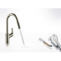 Virtuvė (plautuvės) maišytuvas su ištraukiamu snapu HANSGROHE Focus, 31815800