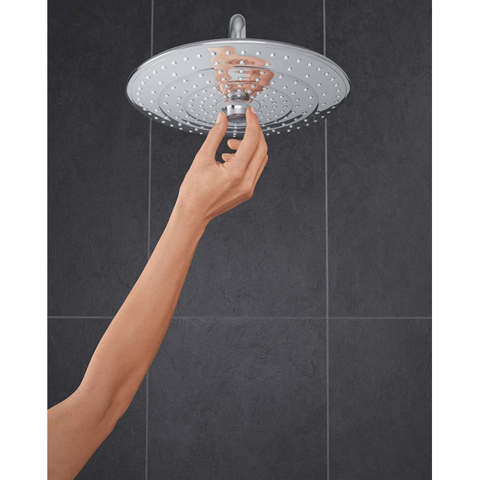 Stacionāra dušas galva ar turētāju no grēka GROHE Euphoria 260 mm