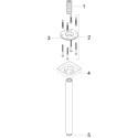 Dušihoidja laest HANSGROHE 30 cm, 27388000