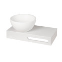 Stone masės pastatomas praustuvas PAA Do Silk, baltas, 220 mm