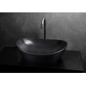 Stoneware washbasin PAA Amore Silk, Graphite, 600 x 370 mm