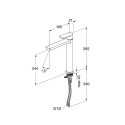 Faucet for washbasin GUSTAVSBERG Estetic, black