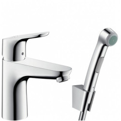 Izlietnes jaucējkrāns ar bidē dušu HANSGROHE Focus 31927000