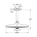 Stacionāra dušas galva ar griestu turētāju GROHE Euphoria 260 mm