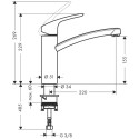 Virtuves (izlietnes) jaucējkrāns HANSGROHE Focus 160, 31806000