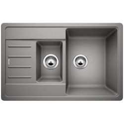 Мойка из керамогранита (гранит) BLANCO LEGRA 6 S Compact, 78x50 см, Алюминий металлический