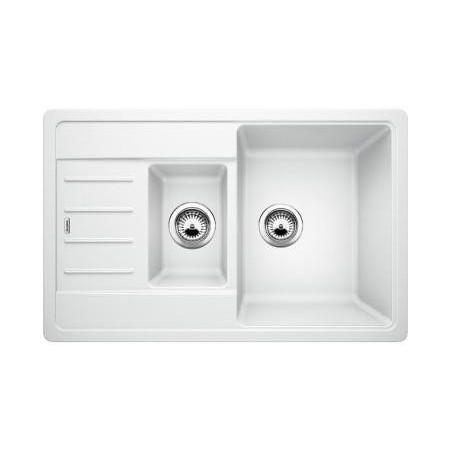 Akmens masės (granitinė) plautuvė BLANCO LEGRA 6 S Compact, 78x50 cm, Balta
