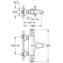 Thermostatic bath faucet - shower GROHE Grohtherm 800 New