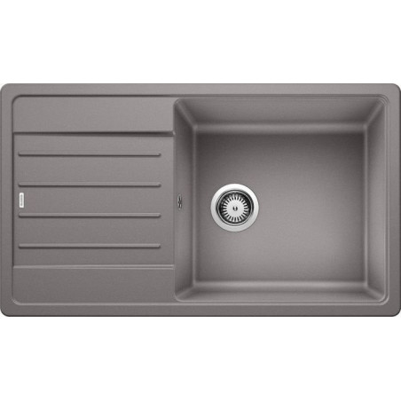Мойка из керамогранита (гранит) BLANCO LEGRA XL 6 S, 86x50 см, Алюминий металлический