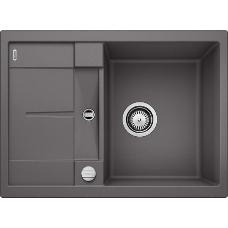 Akmens masės (granitinė) plautuvė BLANCO METRA 45 S Compact, 68x50 cm, Akmens pilka