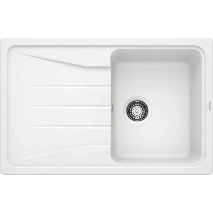 Stoneware (granite) sink BLANCO SONA 45 S, 78x50 cm, White