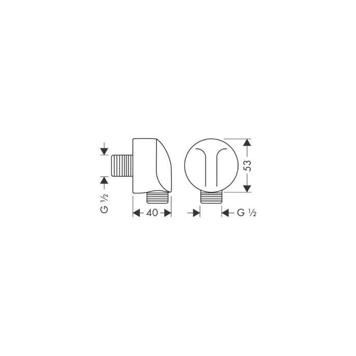 Pre-walled bidet decoy kits HANSGROHE Talis E