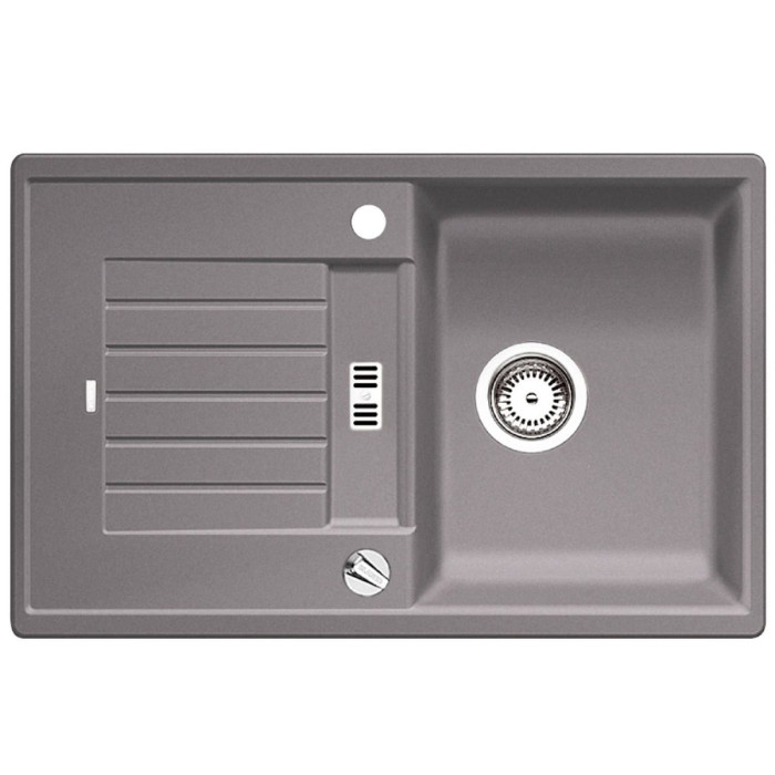 Kivist (graniidist) valamu BLANCO ZIA 45 S, 78x50 cm, Alumiiniummetall