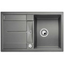 Stoneware (granite) sink BLANCO METRA 45 S, 78x50 cm, Aluminum metal