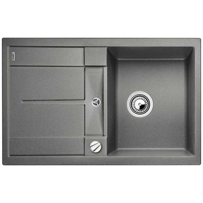 Kivist (graniidist) valamu BLANCO METRA 45 S, 78x50 cm, Alumiiniummetall