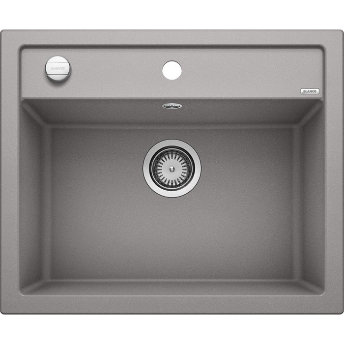 Stoneware (granite) sink BLANCO DALAGO 6, 61.5x51 cm, Aluminum metal