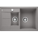 Stoneware (granite) sink BLANCO METRA 6 S Compact, 78x50 cm, Aluminum metal