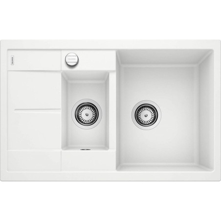 Stoneware (granite) sink BLANCO METRA 6 S Compact, 78x50 cm, White