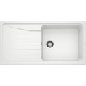 Stoneware (granite) sink BLANCO SONA XL 6 S, 100x50 cm, White