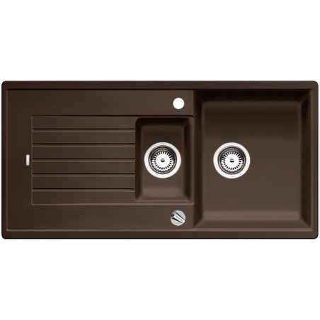 Stoneware (granite) sink BLANCO ZIA 6 S, 100x50 cm, Coffee