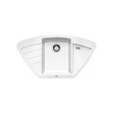 Kivist (graniidist) valamu BLANCO ZIA 9 E, 93x51/43,1 cm, valge