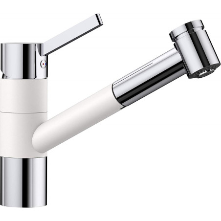 Kitchennis (sink) mixer BLANCO TIVO-S, white /chrome plated