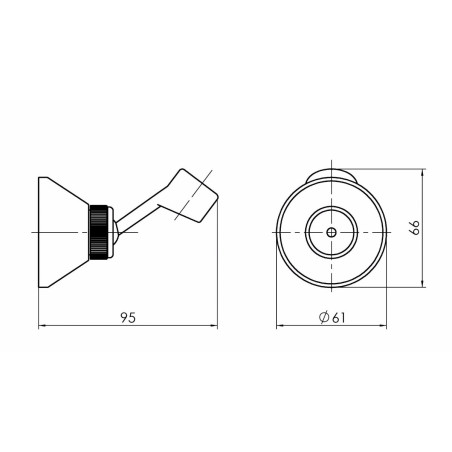 Тембр душевой лейки RUBINETA Двусторонний