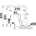 Kitchen (sinks) faucet BLANCO MILA, chrome plated