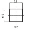 Для клапанного смесителя RUBINETA, 1/2"" (7x7), 664021