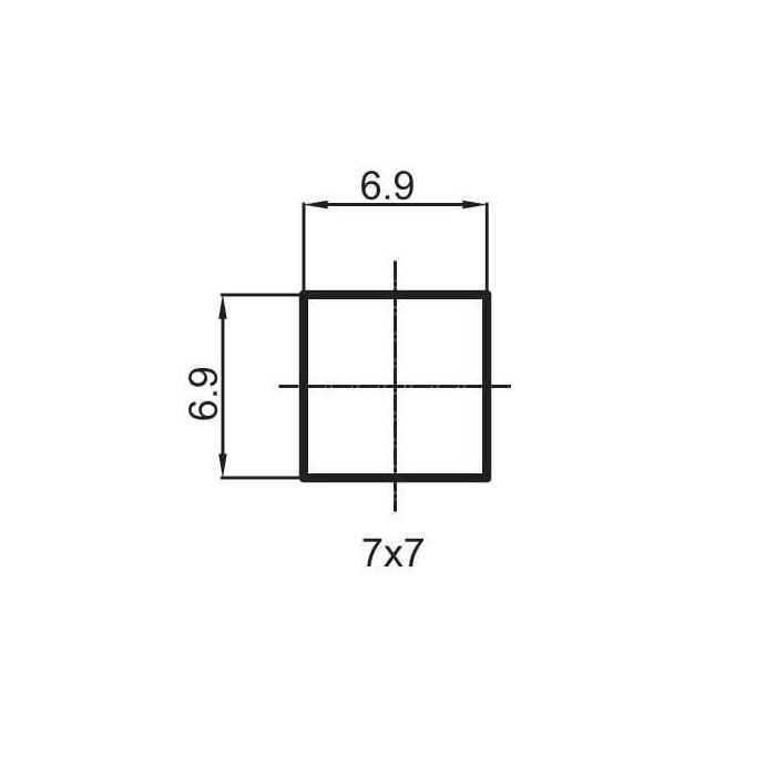 Vārstu maisītājam RUBINETA, 1/2"" Krusts (7x7), 664026