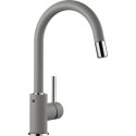 Kitchen (plautuvės) maišytuvas BLANCO MIDA-S, aliuminio metalinė su ištraukiama žarnele