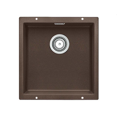 Sink installed under the countertop BLANCO SUBLINE 400-U, 43x40 cm, Coffee
