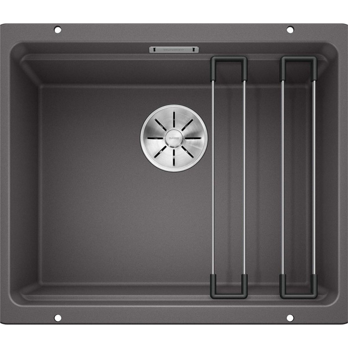 Izlietne UZSTĀDĪTS ZEM COUNTERTOP BLANCO ETAGON 500-U, 53x46 cm, akmens pelēks