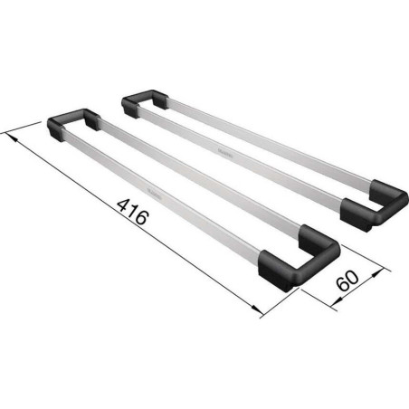 Izlietne UZSTĀDĪTS ZEM COUNTERTOP BLANCO ETAGON 500-U, 53x46 cm, Trifele