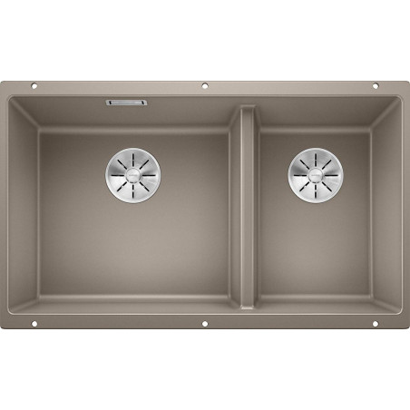 Sink BLANCO SUBLINE 430/270-U, 75.5x40 cm, Truffle, installed under the countertop