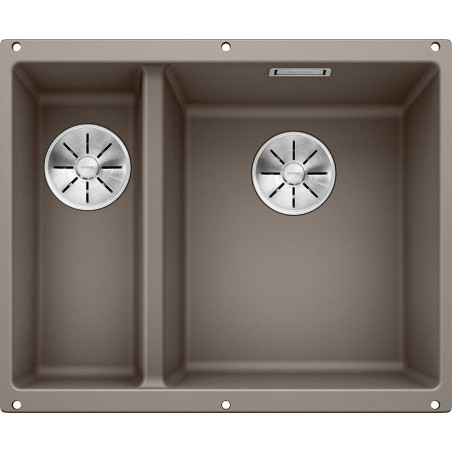 Sink installed under the countertop BLANCO SUBLINE 340/160-U, 55.5x40 cm, Truffle