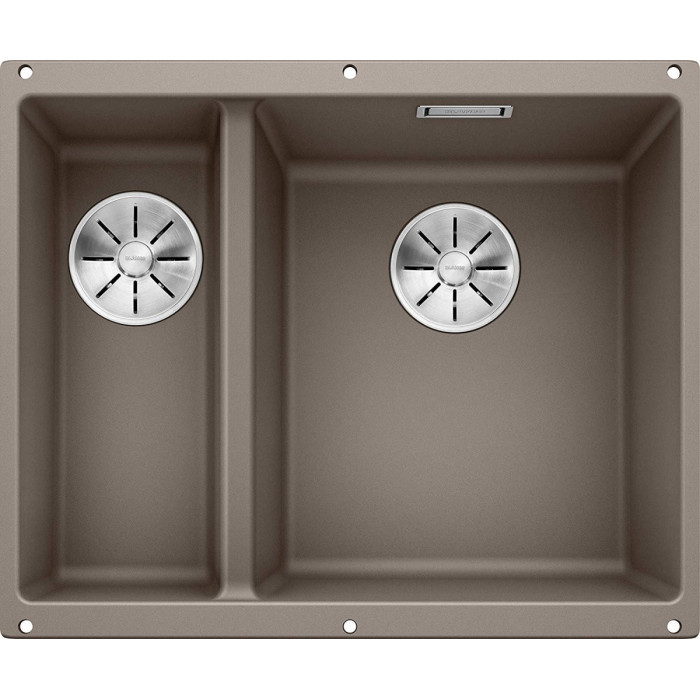 Sink installed under the countertop BLANCO SUBLINE 340/160-U, 55.5x40 cm, Truffle