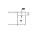 Раковина под столешницу BLANCO ANDANO 450-U, 49x44 см, Без эксцентрикового клапана