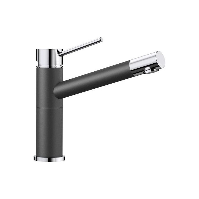 Kitchennis (plautuvės) maišytuvas BLANCO ALTA Compact, anthracito/chromuotas