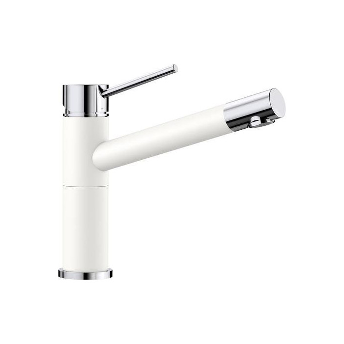 Kitchennis (sink) faucet BLANCO ALTA Compact, white /chrome plated