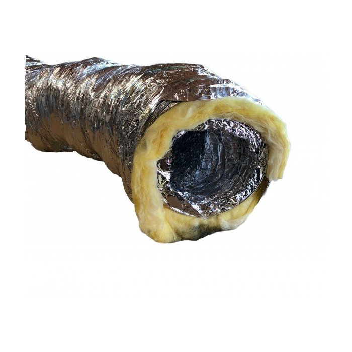 Flexible acoustic aluminum duct with insulation FITT 130 mm (10 m)