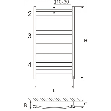 Kombinētās žāvētāja kāpnes ELONIKA EP 50 x 86 KLD, hromētas